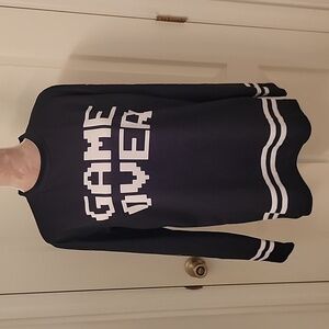 Pink City Cute "RESPAWN" Game Over Jersey, Size M, Excellent Condition!